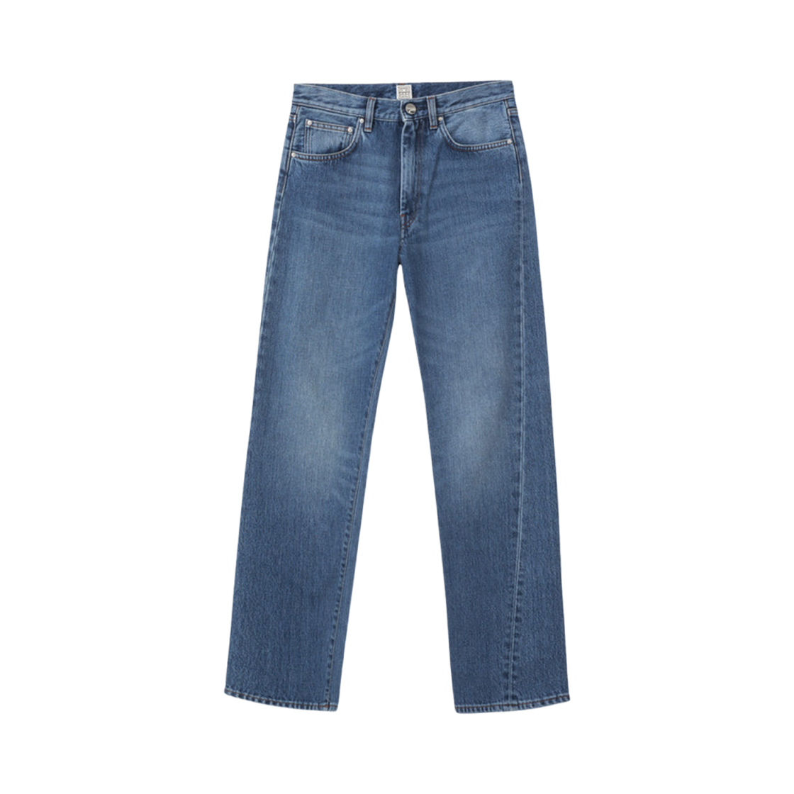 (W) 토템 트위스트 심 데님 워시드 블루((W) Toteme Twisted Seam Denim Washed Blue)