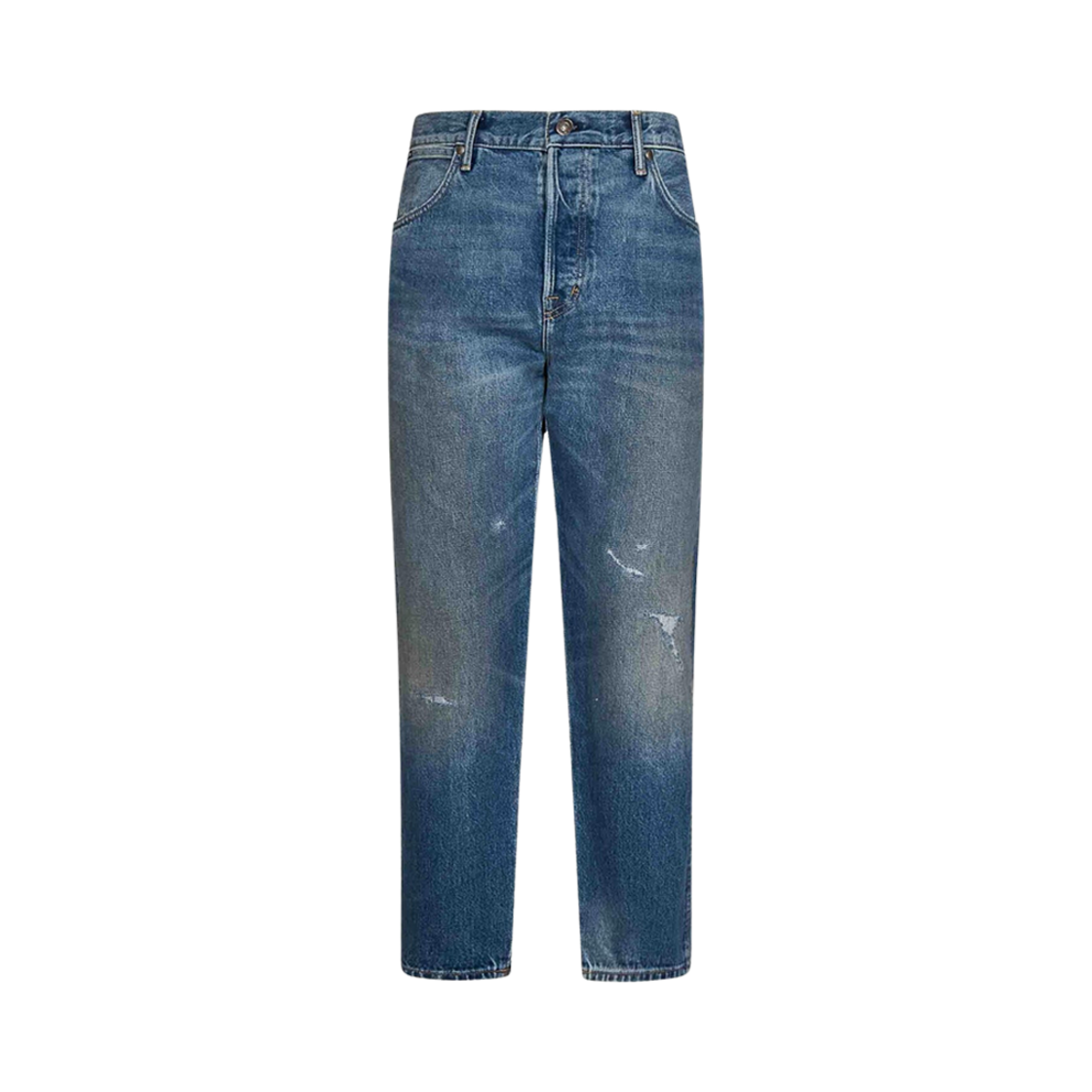 DPT002-DMC017S23-HB480 Tom Ford Tapered Fit Denim Pants Blue