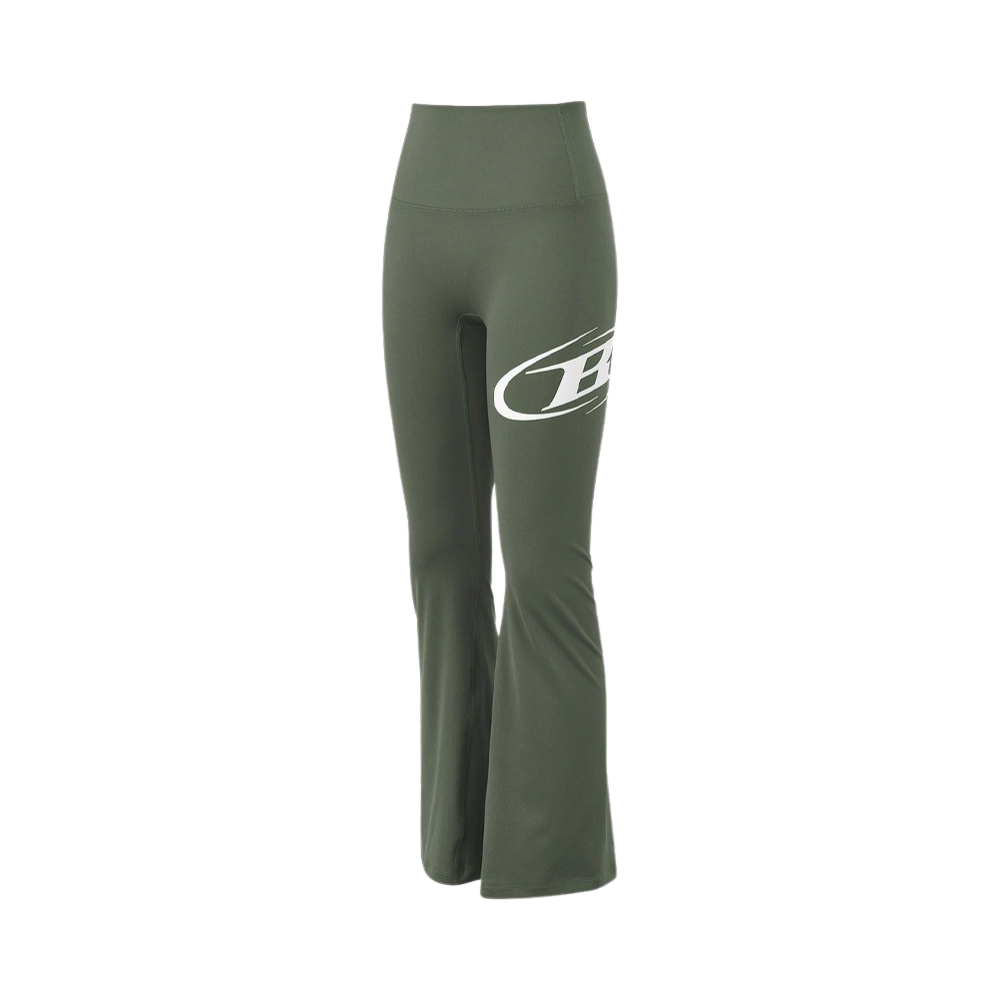 본투윈 부츠컷 레깅스 숏 VER 카키(BORN TO WIN Boots Cut Leggings Short Ver Khaki)