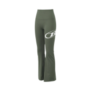 BORN TO WIN Boots Cut Leggings Short Ver Khaki