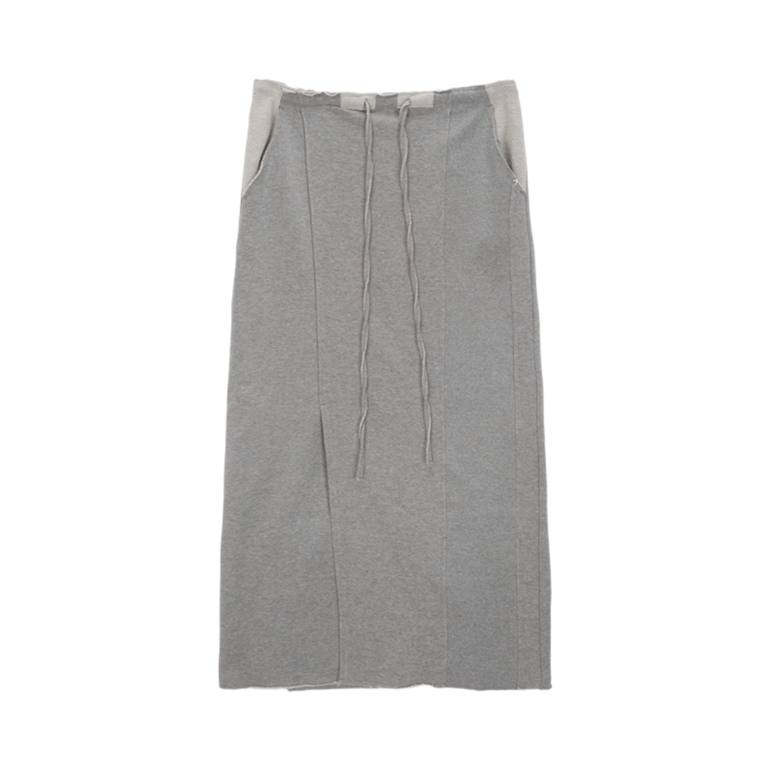 MK2434SK006M (W) Matin Kim Slit Point Maxi Sweatskirt Grey
