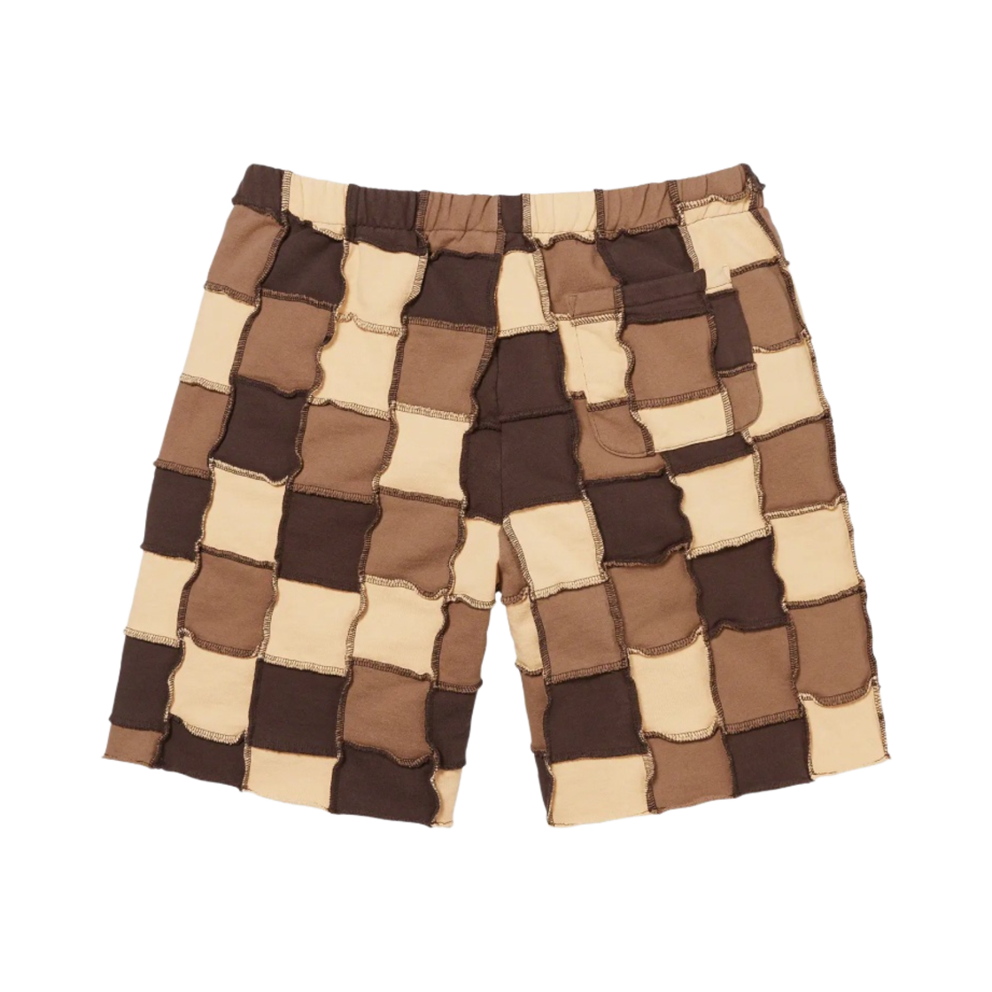 슈프림 리버스 패치워크 스웨트쇼츠 브라운 - 22SS(Supreme Reverse Patchwork Sweatshorts Brown - 22SS) - 2