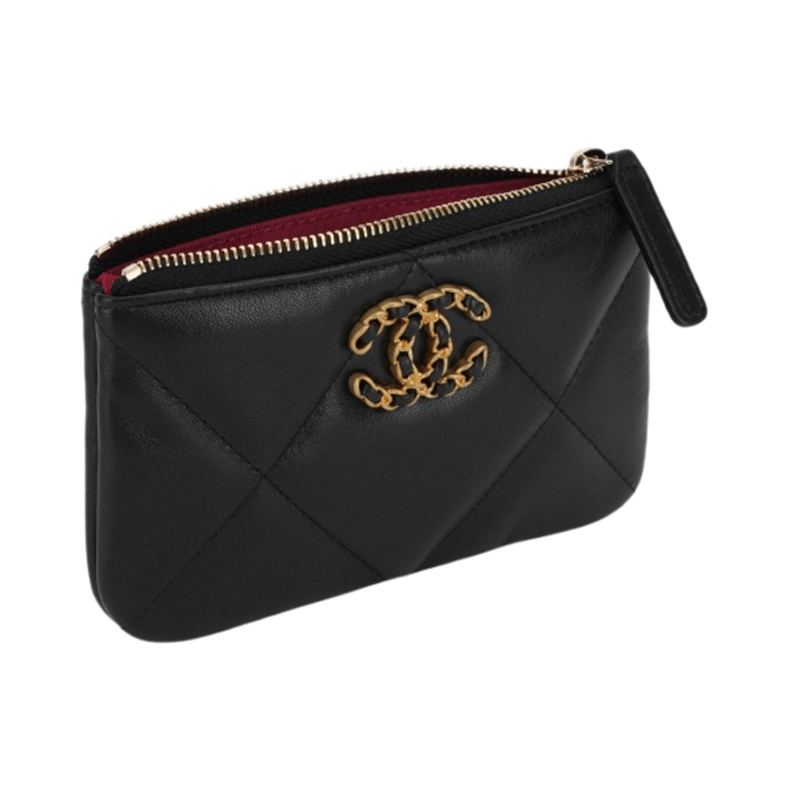 샤넬 19 미니 파우치 램스킨 & 골드 메탈 블랙(Chanel 19 Mini Pouch Lambskin & Gold Black) - 3