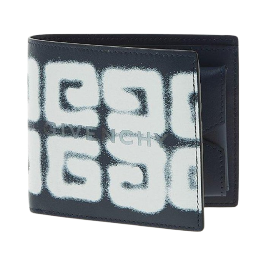 지방시 그래피티 레더 월렛 네이비(Givenchy Graffiti Leather Wallet Navy)