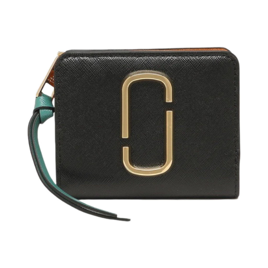 마크 제이콥스 더 스냅샷 미니 컴팩트 지갑 블랙 허니 진저 멀티(Marc Jacobs The Snapshot Mini Compact Wallet Black Honey Ginger Multi)