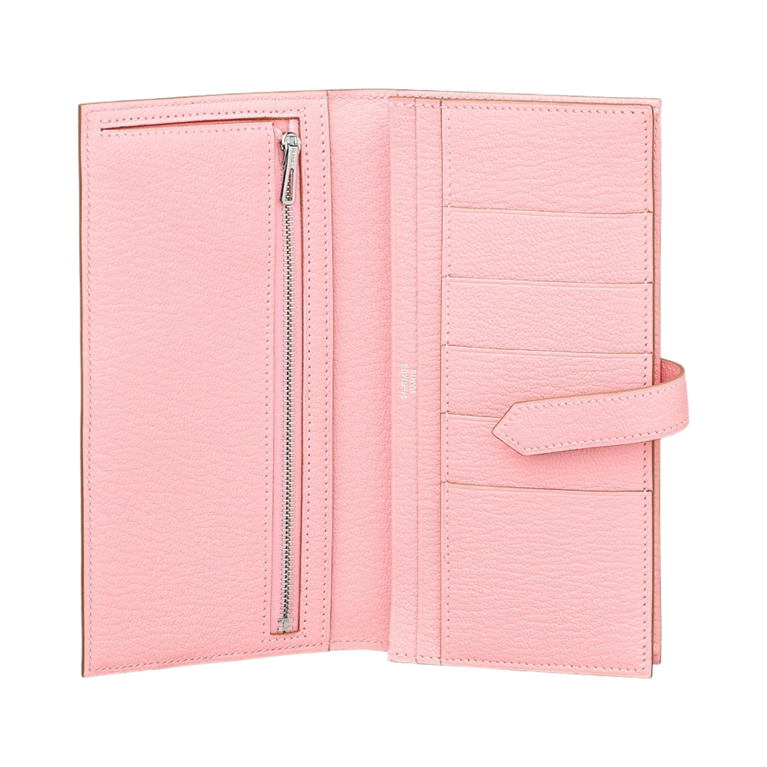 에르메스 베안 장지갑 미조레 고트스킨 & 팔라듐 하드웨어 로즈 사쿠라(Hermes Bearn Wallet Mysore Goatskin & Palladium Rose Sakura) - 2