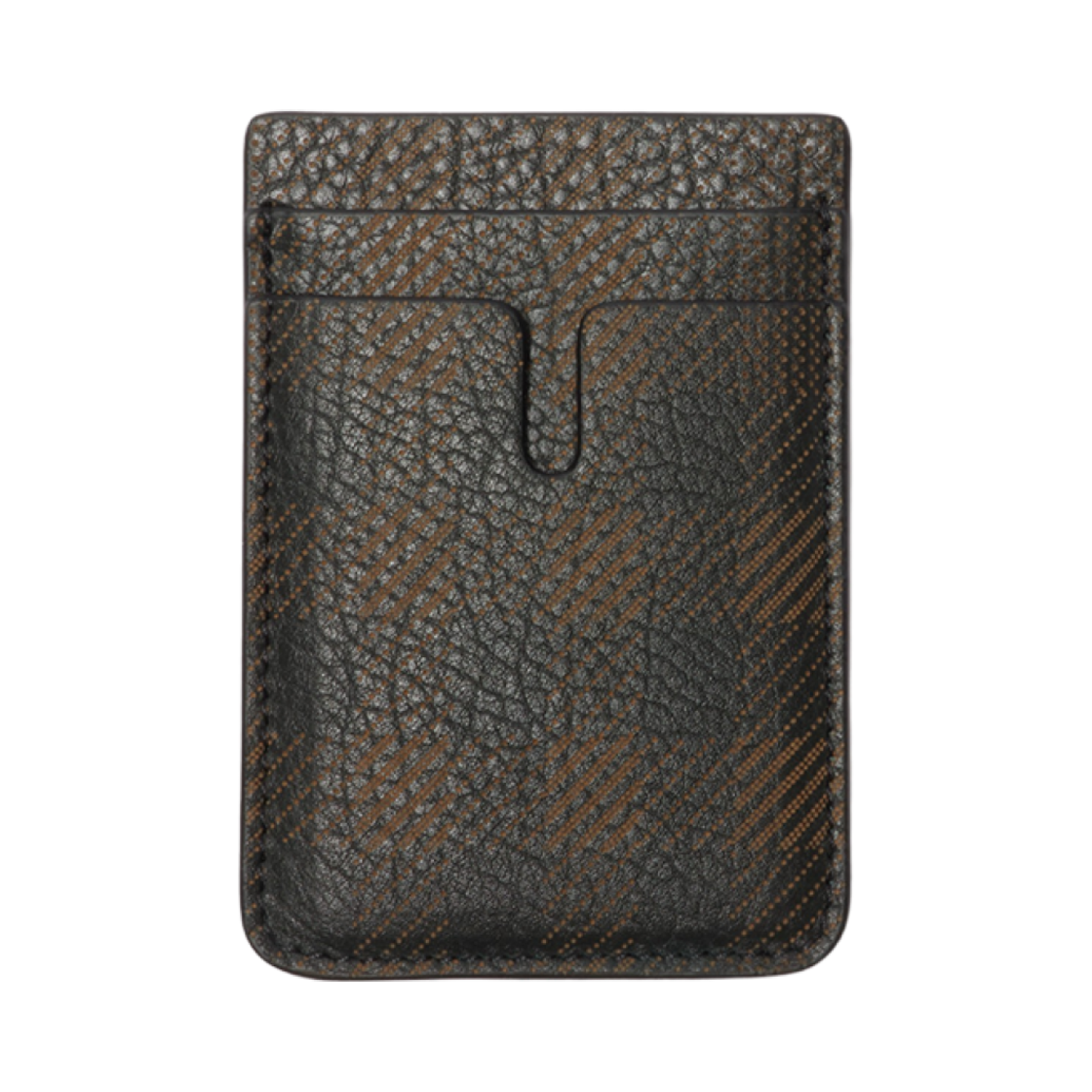 8102970 Burberry Check Card Case Slate
