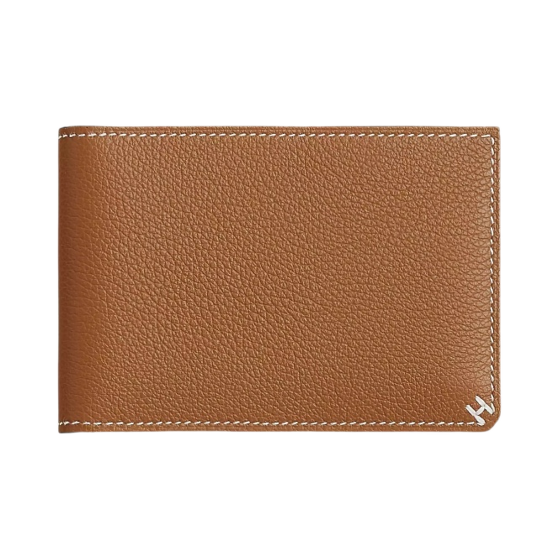 H084681CA37 Hermes H Sellier Card Holder Evercolor & Gold