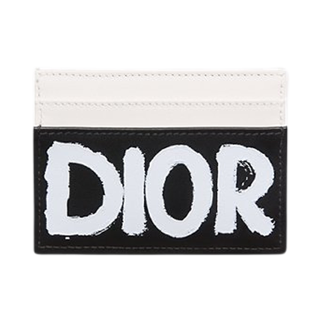 디올 미스 프리지아 카드 홀더 블랙 화이트 미스 디올 그래피티 프린티드 카프스킨(Dior Miss Freesia Card Holder Black White Miss Dior Graffiti Printed Calfskin) - 2