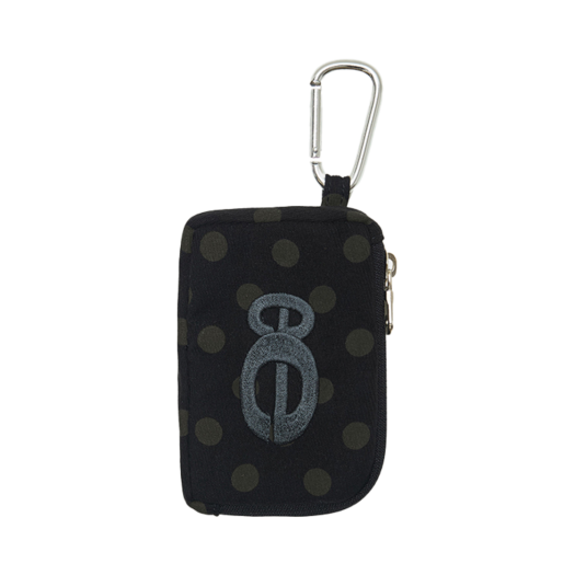 251DLDACC001 ENZO BLUES Double Logo Dotted Wallet Black