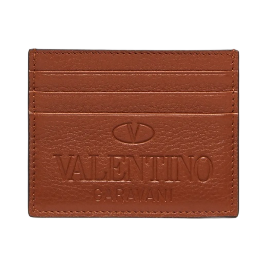 발렌티노 가라바니 아이덴티티 카드 케이스 새들 브라운(Valentino Garavani Identity Card Case Saddle Brown) - 1