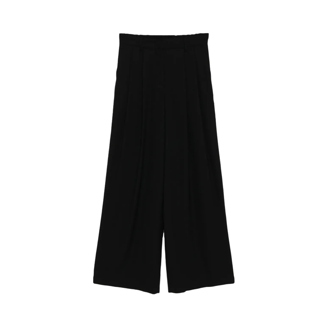고엔제이 턱 와이드 레그 트라우저즈 블랙(GOEN.J Tuck Wide-Leg Trousers Black)