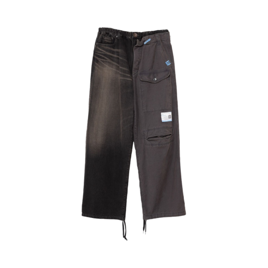 A11PT025-BLACK Maison Mihara Yasuhiro Denim X Cargo Pants Black
