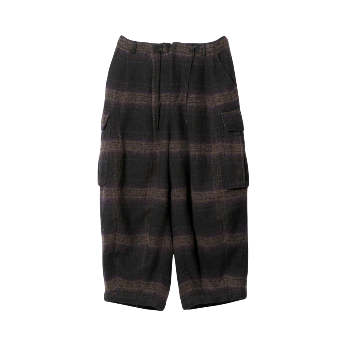 니들스 H.D. 팬츠 BDU 울 쉐기 플레이드 타우프(Needles H.D. Pants BDU Wool Shaggy Plaid Taupe)