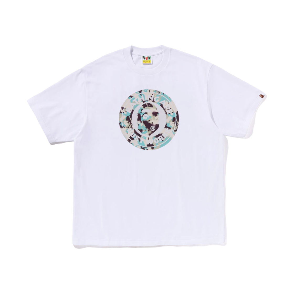 - BAPE Map Camo Busy Works Relaxed Fit T-Shirt White