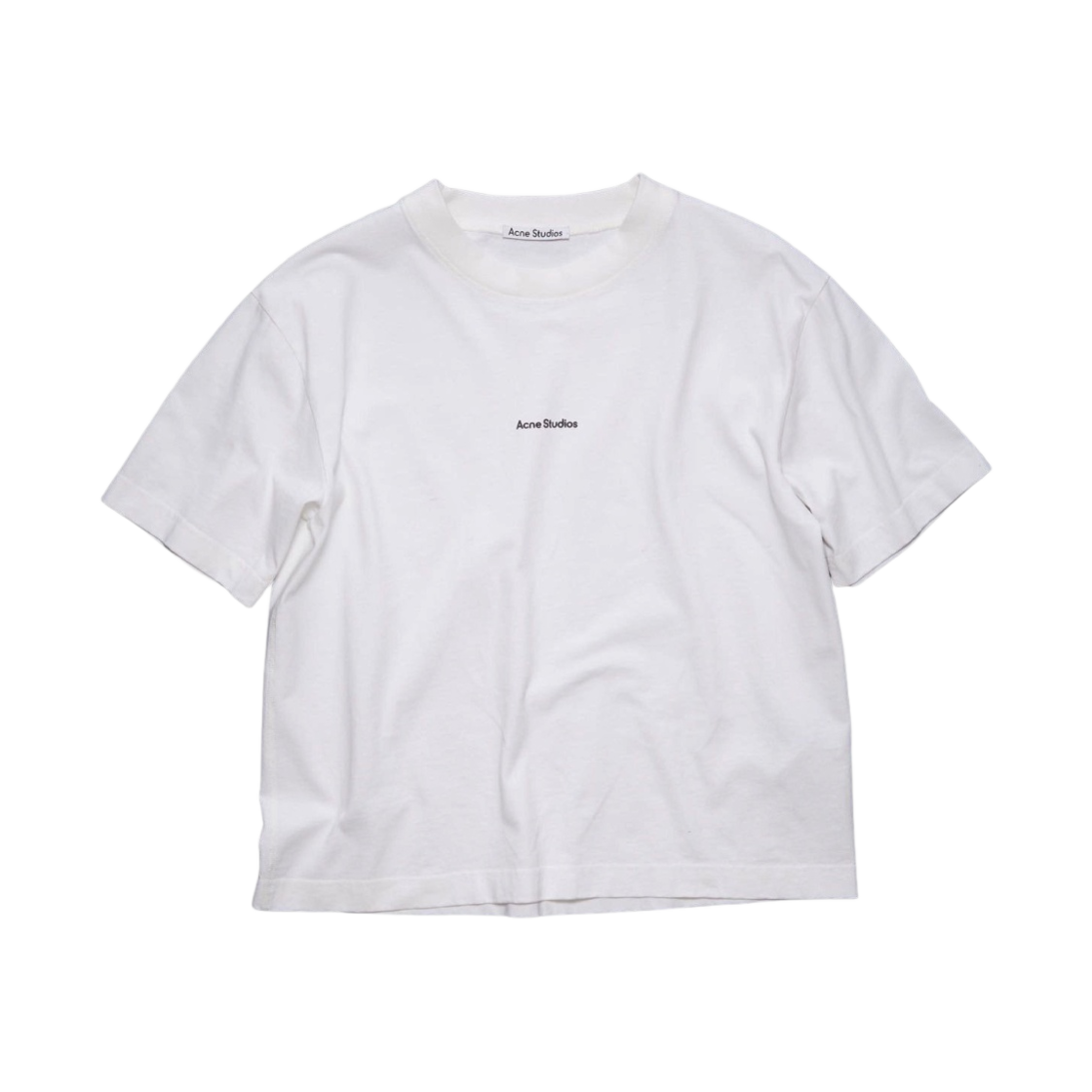 AL0135-183 (W) Acne Studios Logo T-Shirt White
