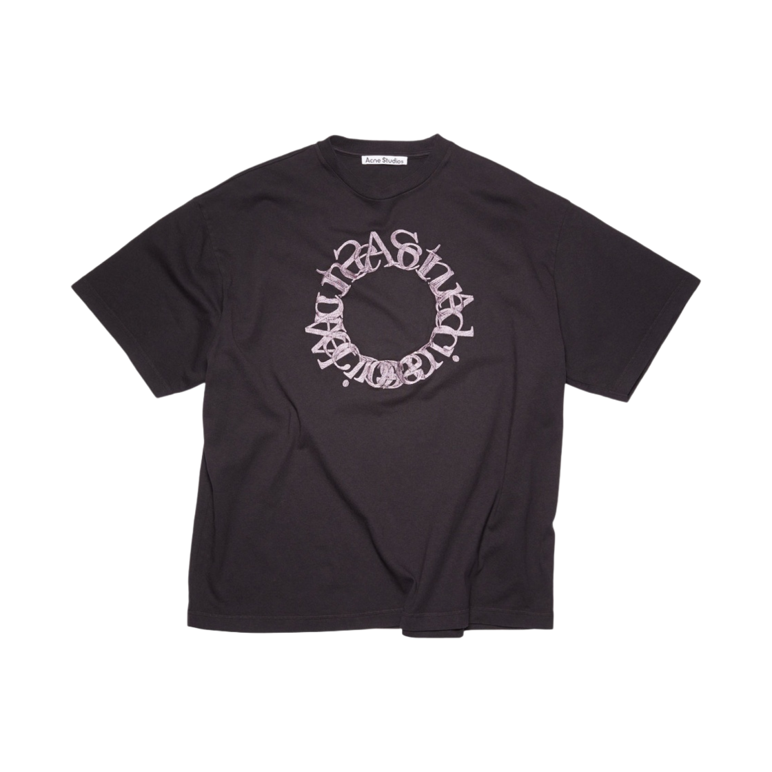 아크네 스튜디오 서클 로고 티셔츠 블랙(Acne Studios Circle Logo T-Shirt Black) - 1