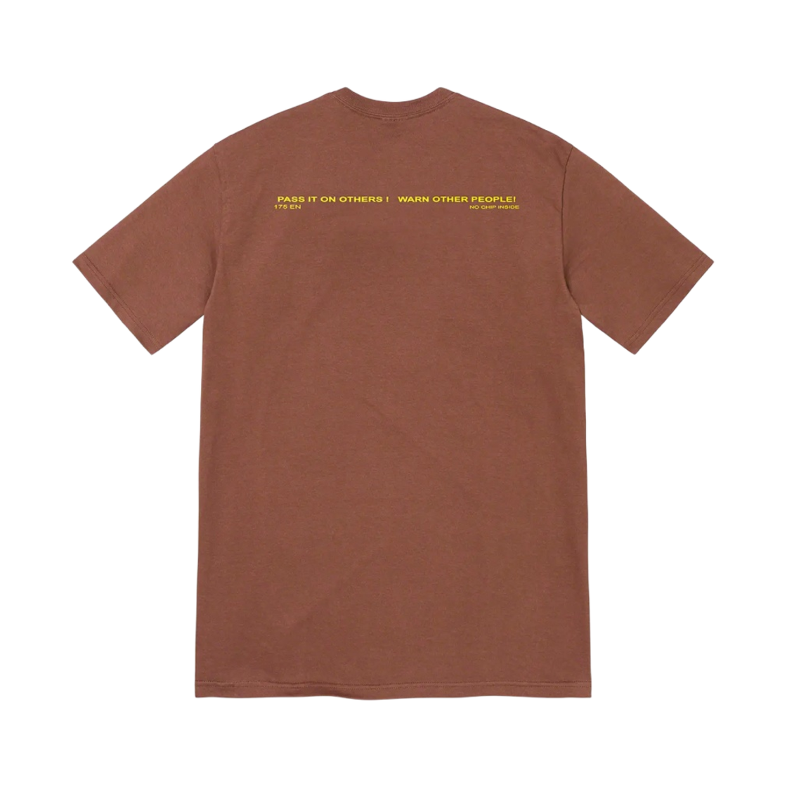 슈프림 워닝 티셔츠 브라운 - 22FW(Supreme Warning T-Shirt Brown - 22FW) - 2
