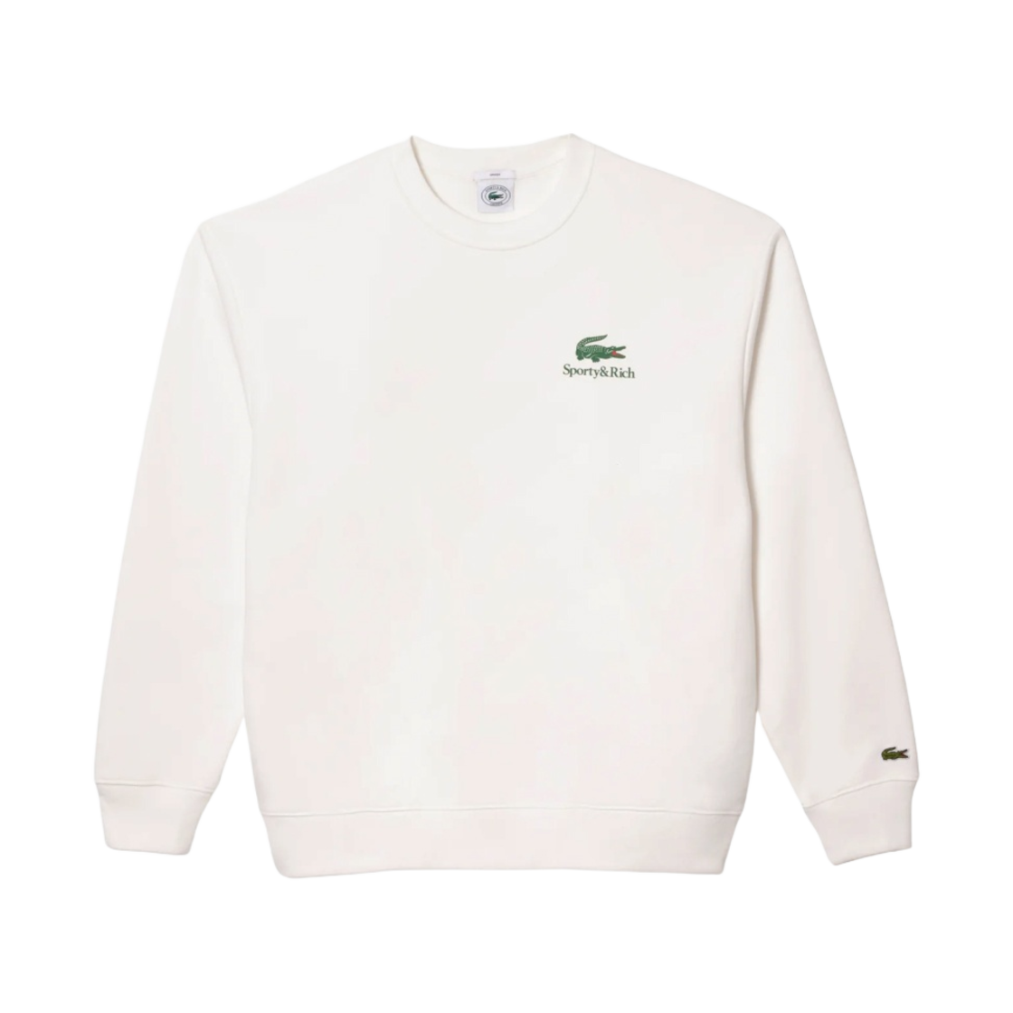 라코스테 x 스포티 앤 리치 플레이 테니스 크루넥 파린 그린(Lacoste x Sporty & Rich Play Tennis Crewneck Farine Green) - 1