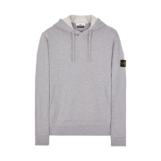 Stone Island 64120 Cotton Fleece Hooded Sweatshirt Melange Grey - 22FW