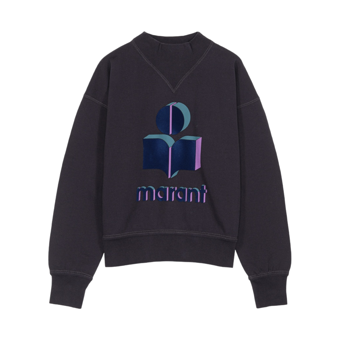 SW0033-22P046E-30FN (W) Isabel Marant Moby Sweatshirt Faded Night - 22SS