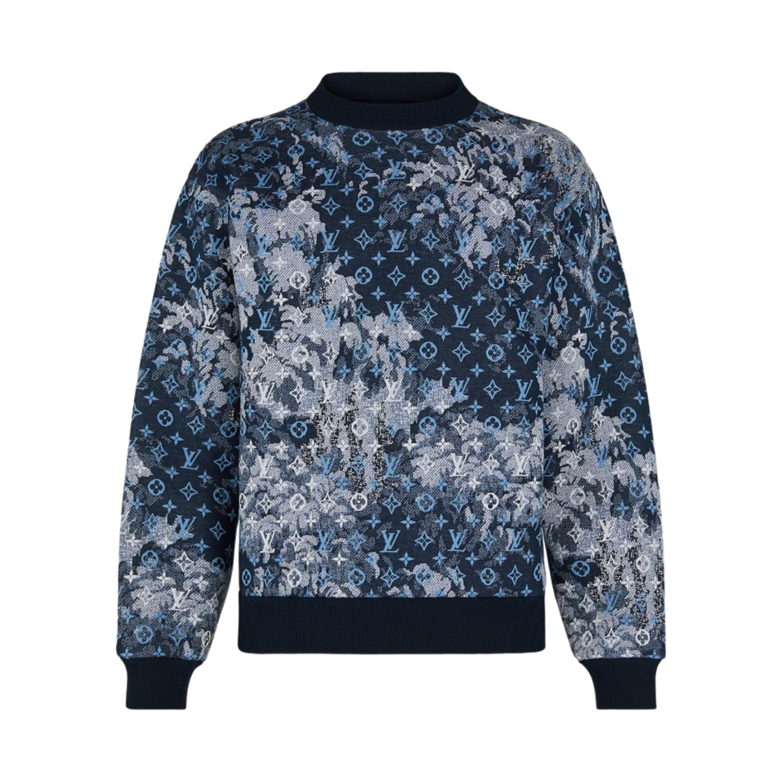 루이비통 테피스트리 모노그램 스웨트셔츠 블루(Louis Vuitton Tapestry Monogram Sweatshirt Blue) - 1