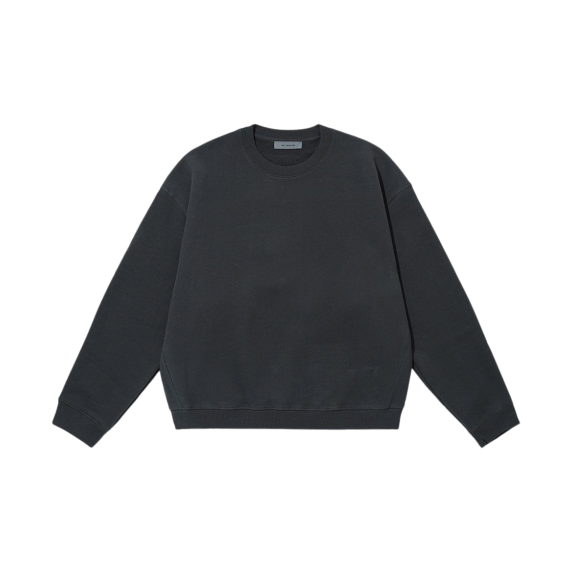 BR023SU0001C02 BY RANG Soft Cotton Jersey Sweatshirt Dark Grey