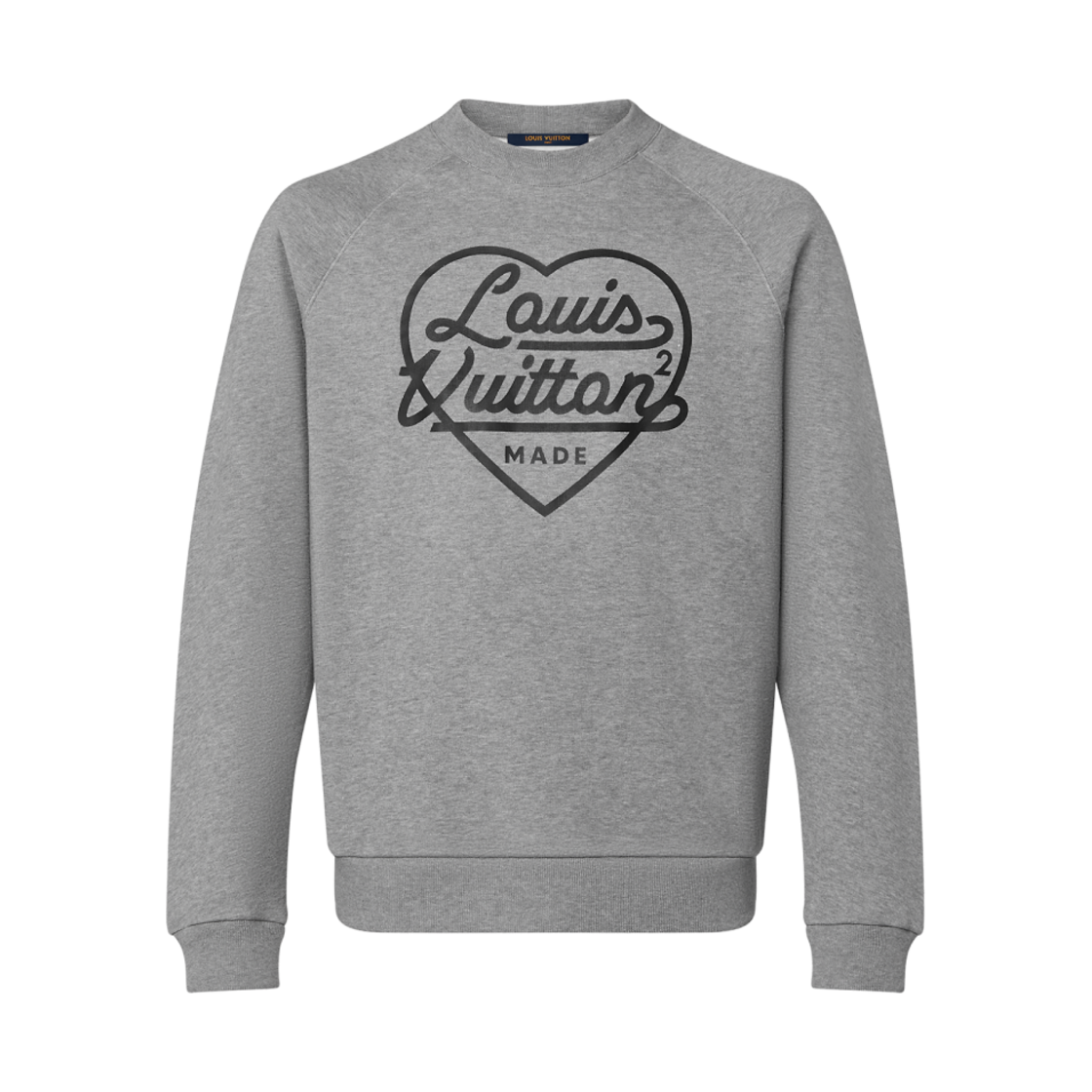 루이비통 x 니고 프린티드 하트 스웨트셔츠 라이트 그레이(Louis Vuitton x Nigo Printed Heart Sweatshirt Light Grey) - 1