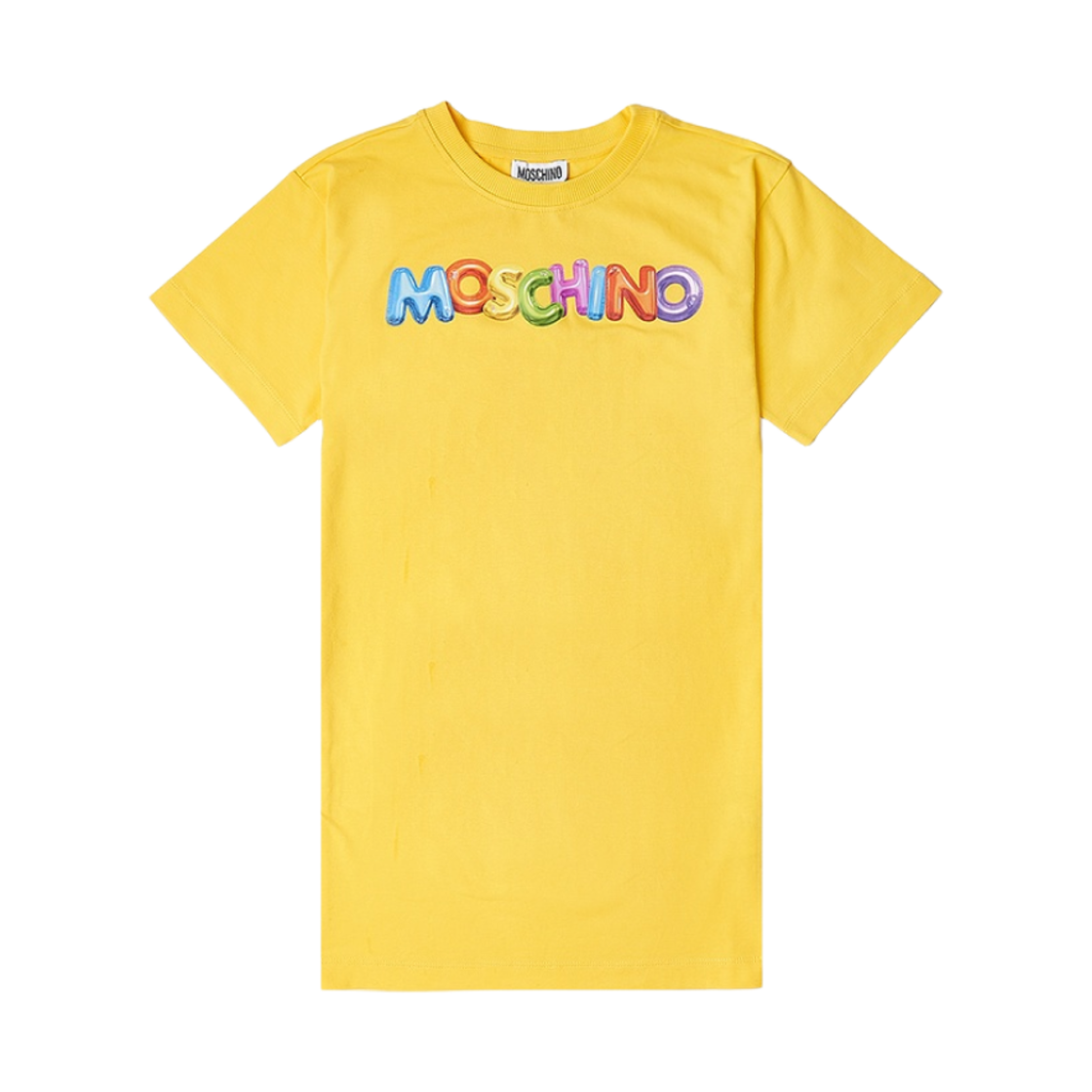 HAV0BQLBA0051898 (Kids) Moschino Inflatable Logo One Piece Yellow