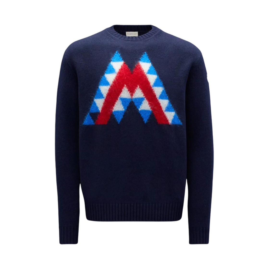 몽클레르 그래픽 울 & 모헤어 스웨터 네이비 블루 - 22FW(Moncler Graphic Wool & Mohair Sweater Navy Blue - 22FW) - 1
