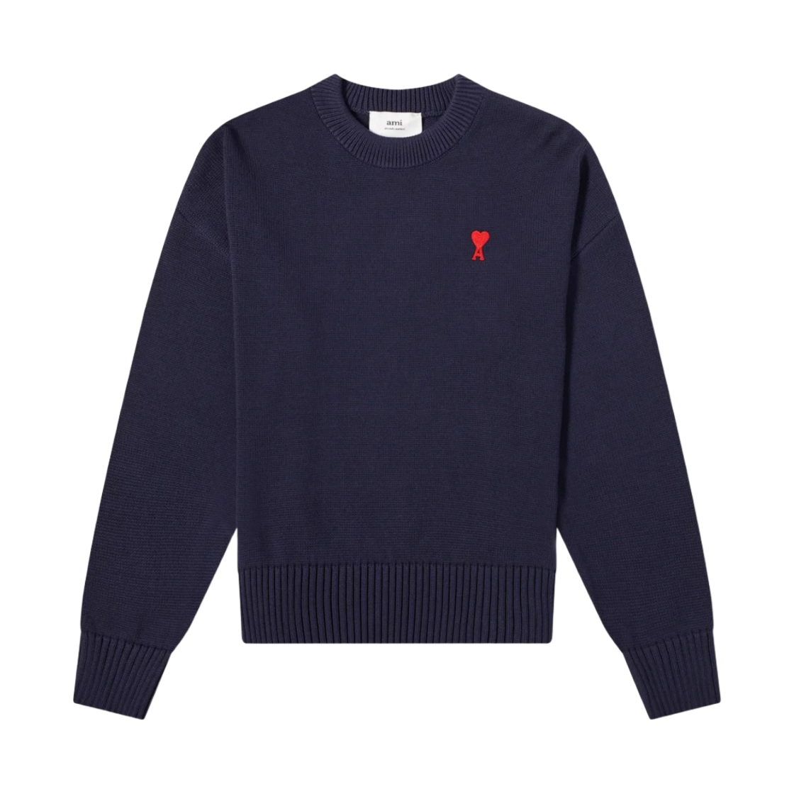 A21HK001-001-410 AMI de Coeur Wool Knit Navy Marine - 21FW