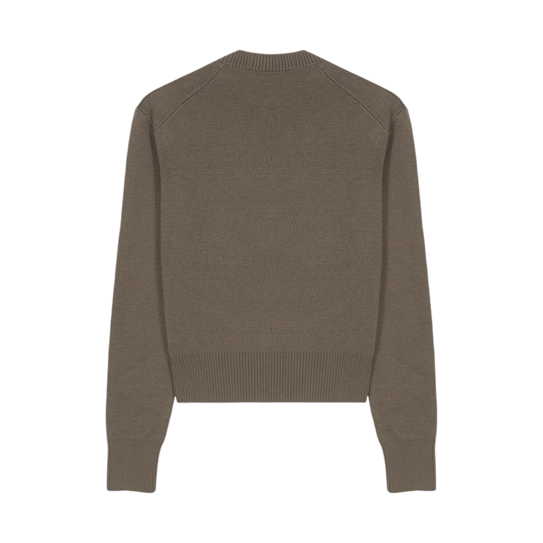 (W) 아미 스몰 하트 로고 스웨터 토프((W) AMI de Coeur Sweater Taupe) - 2