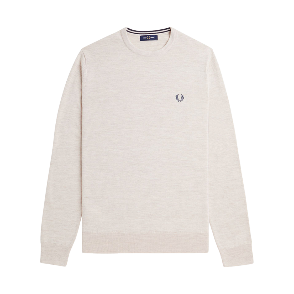 프레드페리 클래식 크루넥 메리노울 니트 포리지말(Fred Perry Classic Crew Neck Knit Porridge Marl) - 1