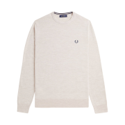 Fred Perry Classic Crew Neck Knit Porridge Marl