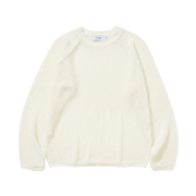 Knitted Summer Reglan Long Sleeve Knit Ivory