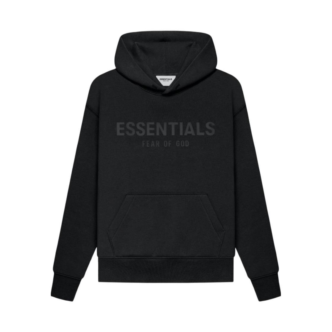 (키즈) 에센셜 풀오버 후드 블랙 - 21SS
