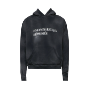 Enfants Riches Deprimes Classic Logo Hoodie Sun Faded Black