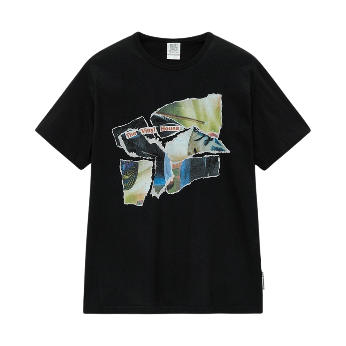 [KREAM 단독] 더바이닐하우스 톤 페이퍼 티셔츠 블랙([KREAM 단독] Thevinylhouse Torn Paper T-Shirt Black)