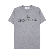 (Kids) Stone Island 21073 'Camo Two' Print T-Shirt Melange Grey - 23SS