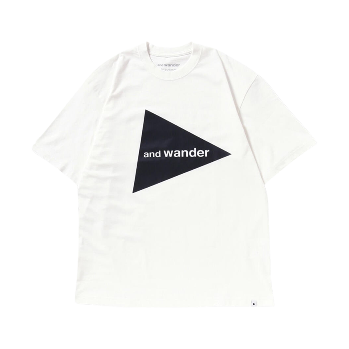 앤드 원더 빅 로고 티셔츠 화이트(And Wander Big Logo T-Shirt White)
