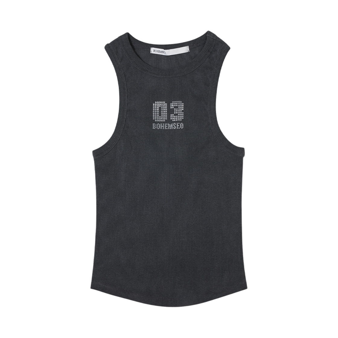 (W) 보헤미안 서울 03 보헴서 슬리브리스 워시드 차콜((W) Bohemian Seoul 03 Bohemseo Sleeveless Washed Charcoal) - 1
