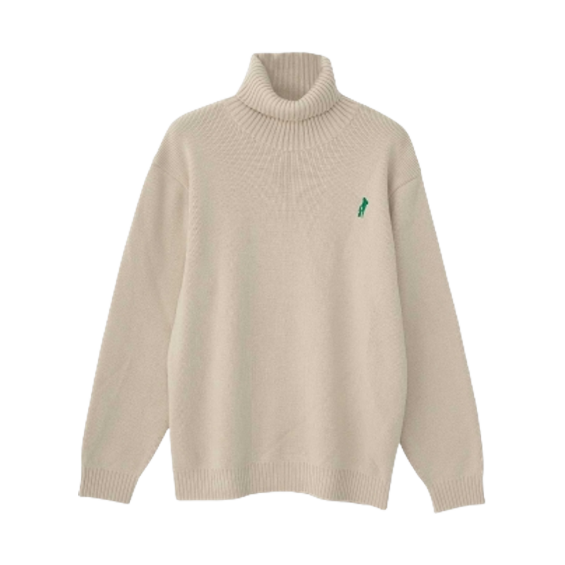 히스테릭 글래머 히스테릭 타임즈 자수 터틀넥 스웨터 그레이