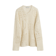 Our Legacy V-Neck Crochet Airy Alpaca Bone