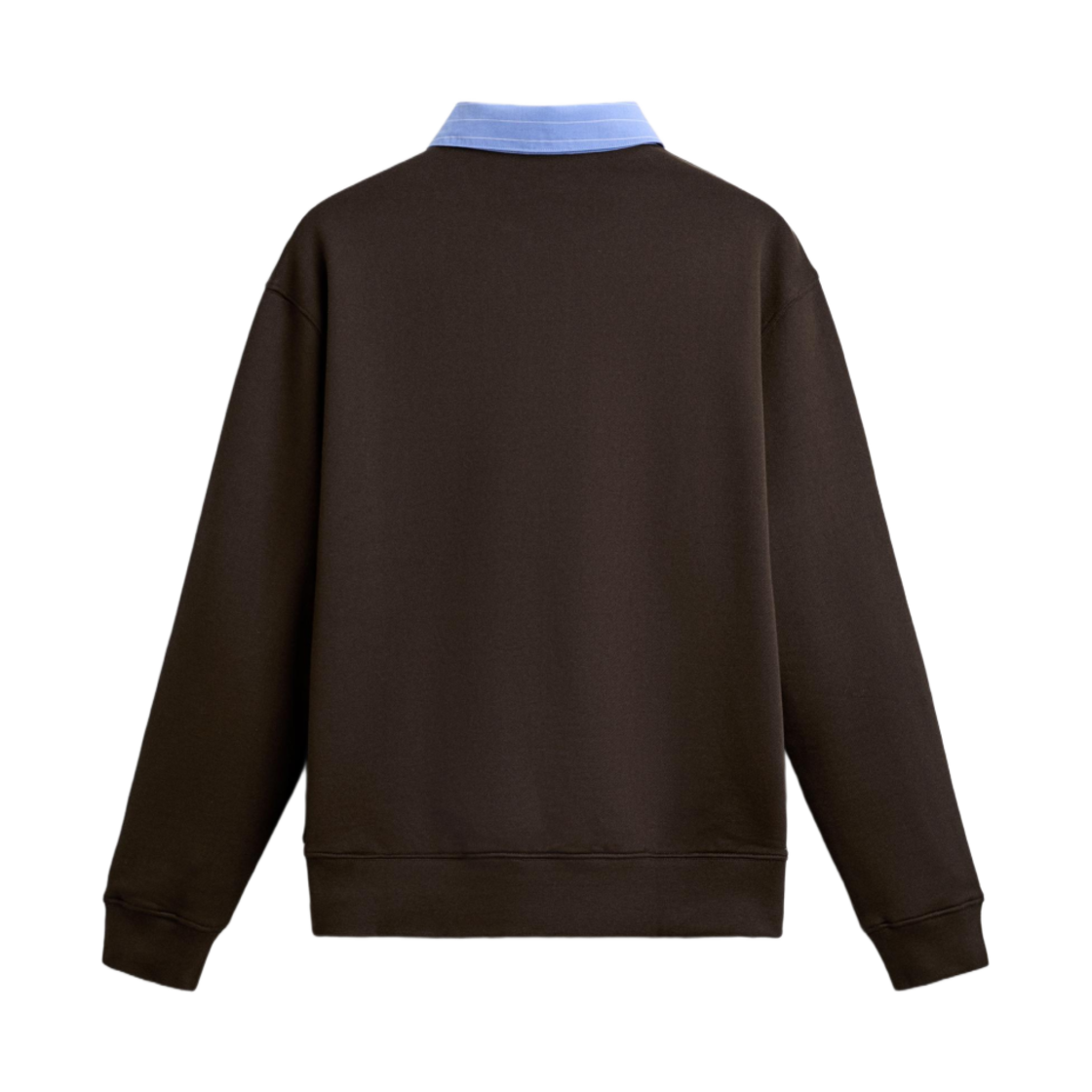 자라 쿼터 집업 폴로 스웨트셔츠 매칭 칼라 브라운(Zara Quarter Zip Polo Sweatshirt with Matching Collar Brown) - 2