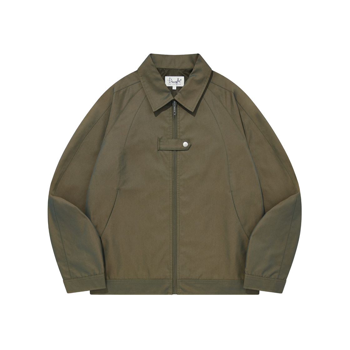 PES1JK398AGN Phyps Dept Colorblock Curve Trucker Jacket Green
