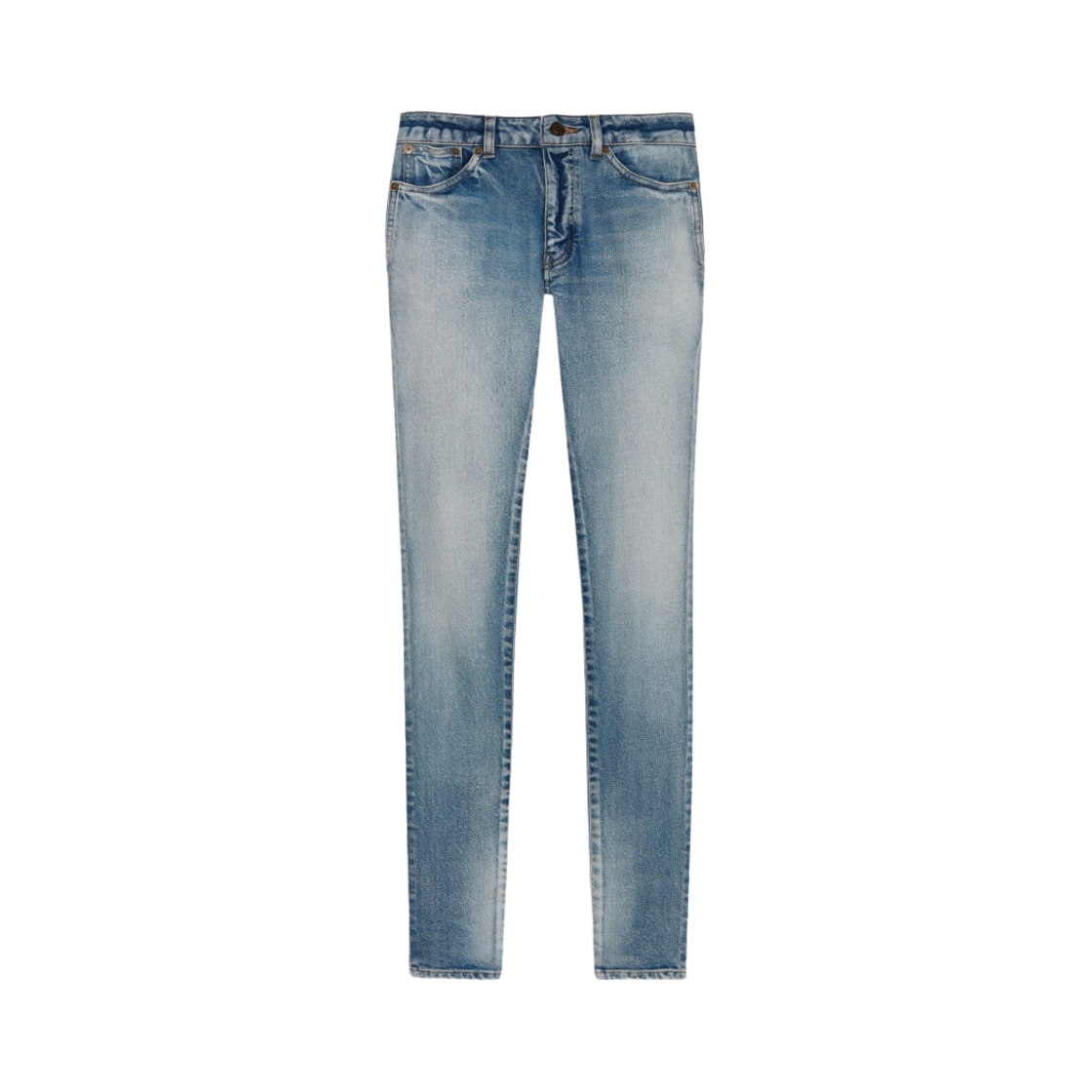 527379-YO507-4741 (W) Saint Laurent Skinny Fit Jeans in Denim Bright Blue