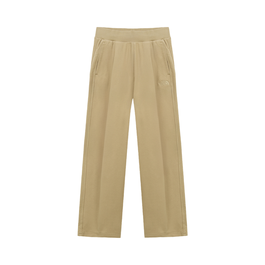 NP6KQ51L The North Face Mini Box Logo Straight Sweatpants Beige