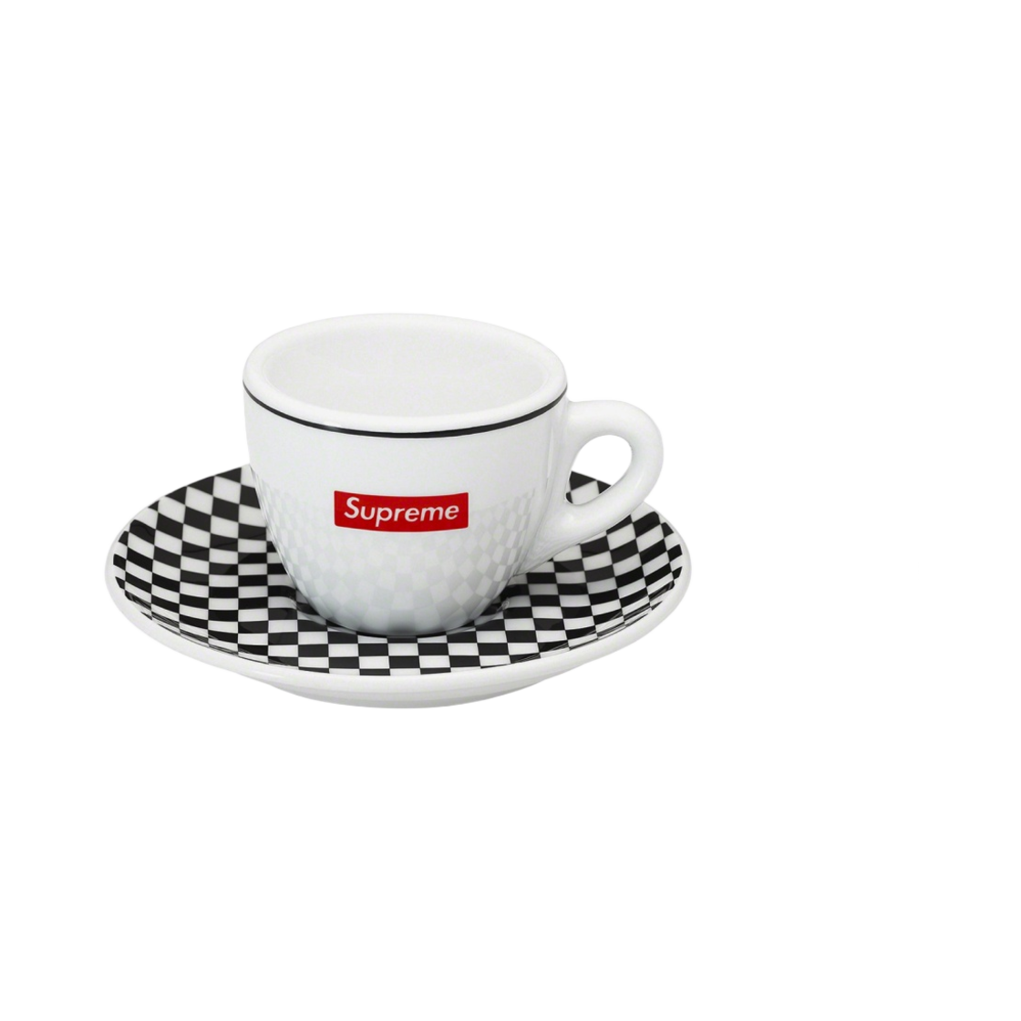 슈프림 x IPA 포르셀린 아오스타 에스프레소 세트 블랙 (2개 세트)(Supreme x IPA Porcellane Aosta Espresso Set Black (Set of 2))