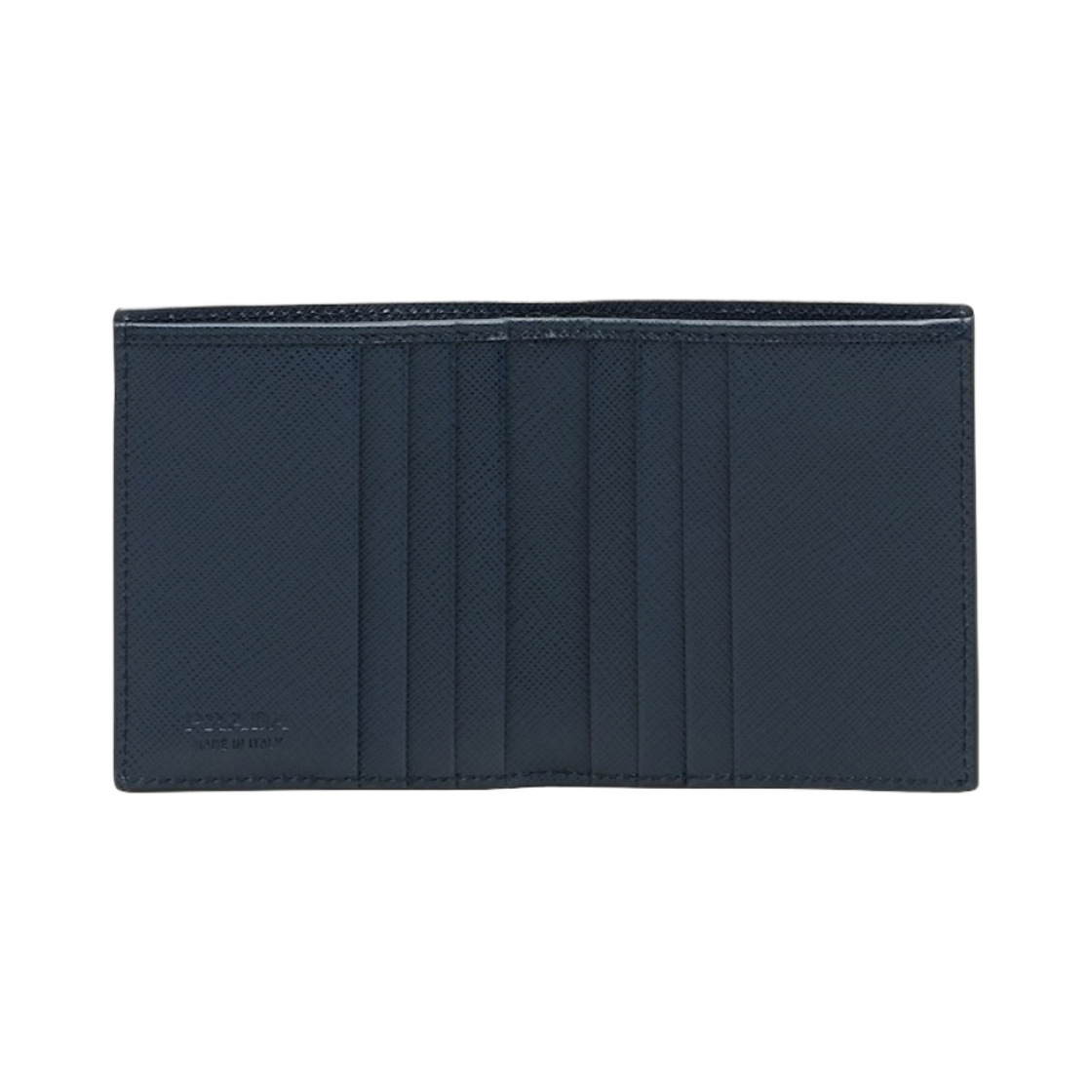 프라다 사피아노 레더 월렛 블랙 발틱 블루(Prada Saffiano Leather Wallet Black Baltic Blue) - 2