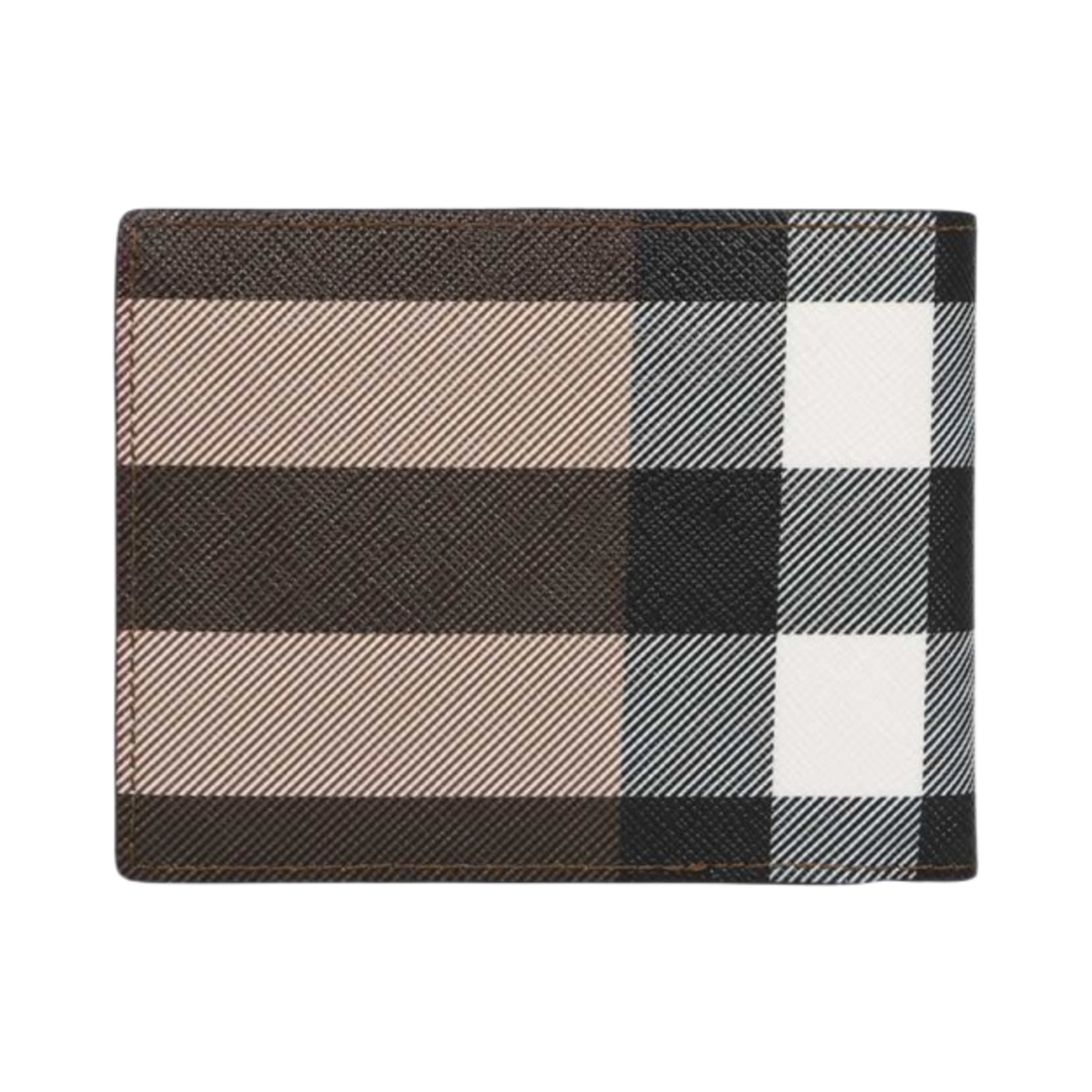 버버리 체크 레더 ID 반지갑 다크 버치 브라운(Burberry Check Leather Bifold ID Wallet Dark Birch Brown) - 3